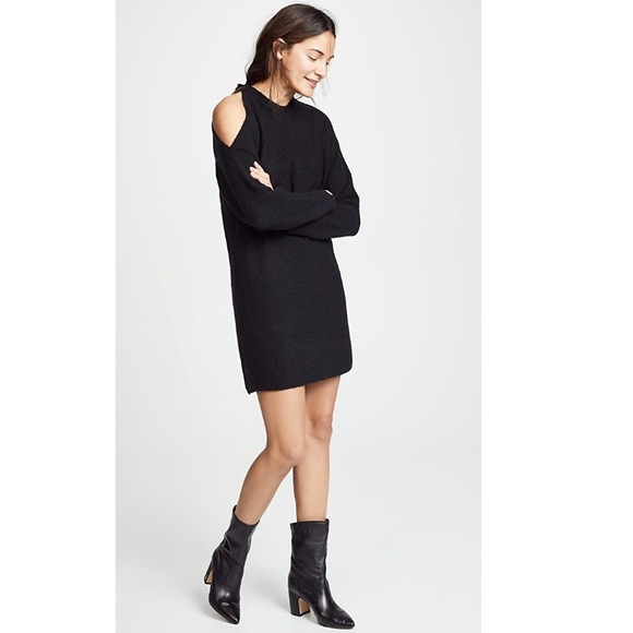 michelle mason off the shoulder sweater dress